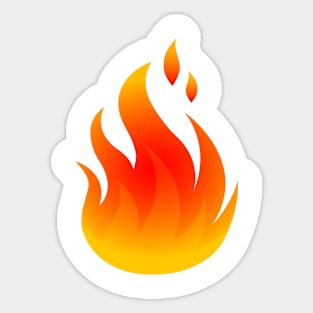 On Fire Sticker